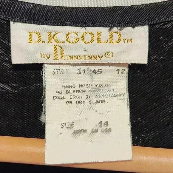 Vintage D.K. Gold by DonnKenny Women's Size 14 Vest Fuchsia Paisley/Floral - Picture 4 of 8